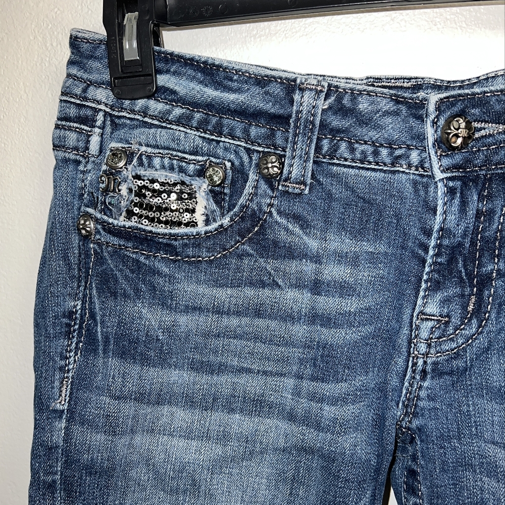 Miss Me Denim Bermuda Shorts Size 28 - Picture 11 of 13